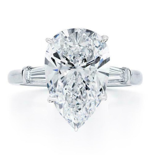 5ct simulated diamond ring - diamond, 14k